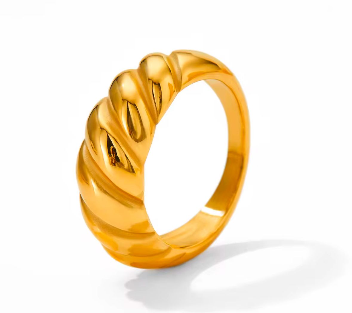 Twisted Croissant Ring