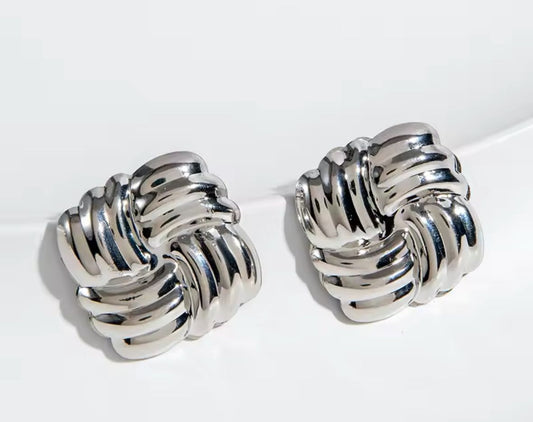 Square Wavy Earrings