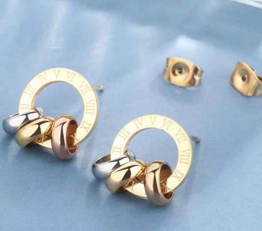 Roman Numeral Earrings