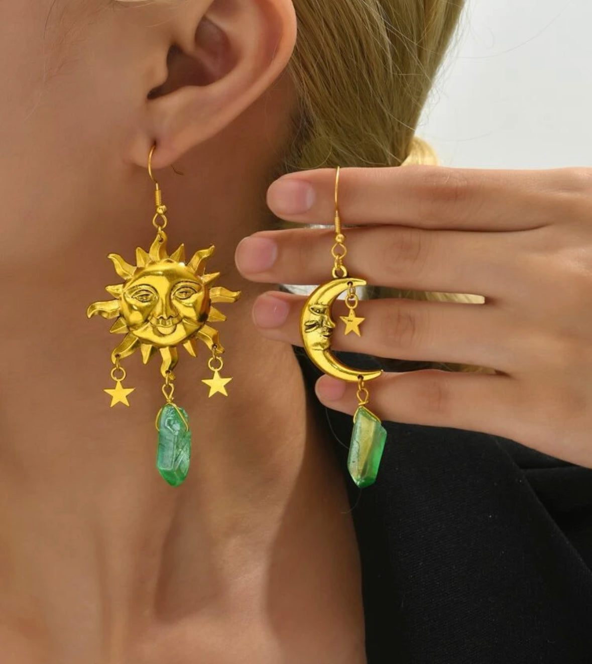 Sun & Moon Mismatched Earrings