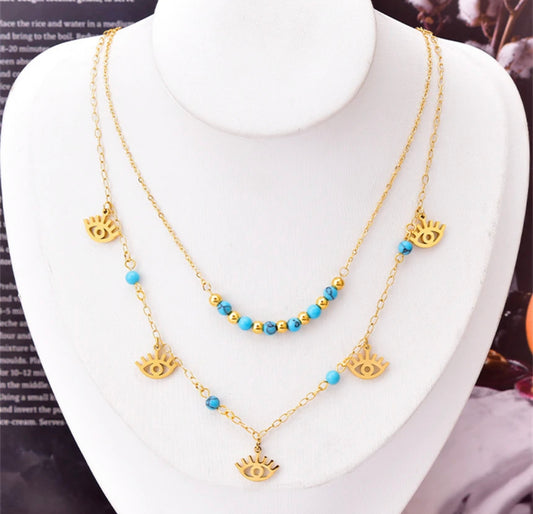 Eye Layered Necklace