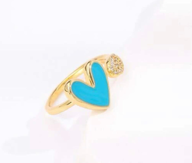 Blue Heart Ring